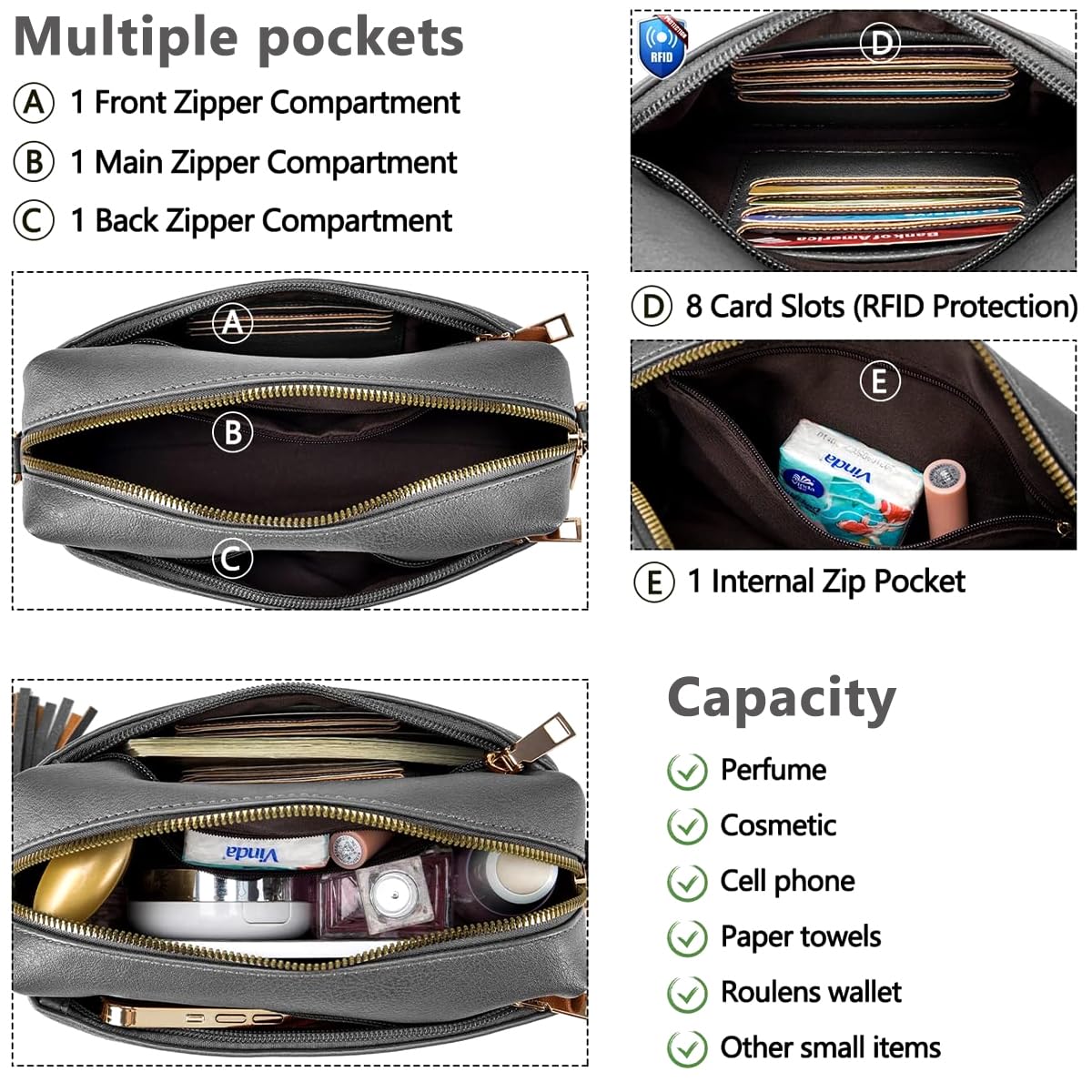 PALAY Small CrossBody Bags for Women PU Leather Phone Bag Square Shoulder Bag With with Adjustable and Removable Wide Strap PALAY Small CrossBody Bags for Women PU Leather Phone Bag Square Shoulder Bag With with Adjustable and Removable Wide Strap